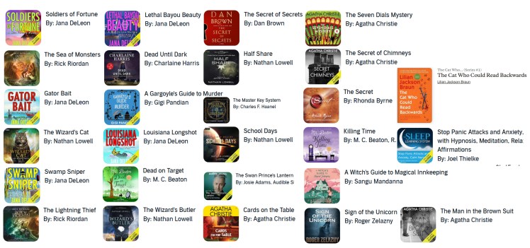 2026 Audiobook Listens 01 to 09