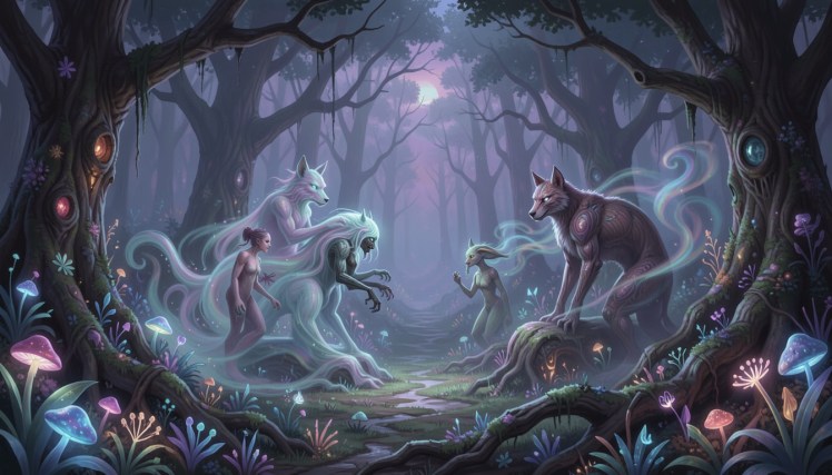 A Place of Shapeshifters by Teagan via Night Cafe
